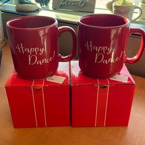 *NEW*.  2 mugs for $10.  Happy Dance — In The Kitchen With David mugs.